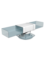 Тройник ТФП D100 с выходом 60х120 пластик ERA