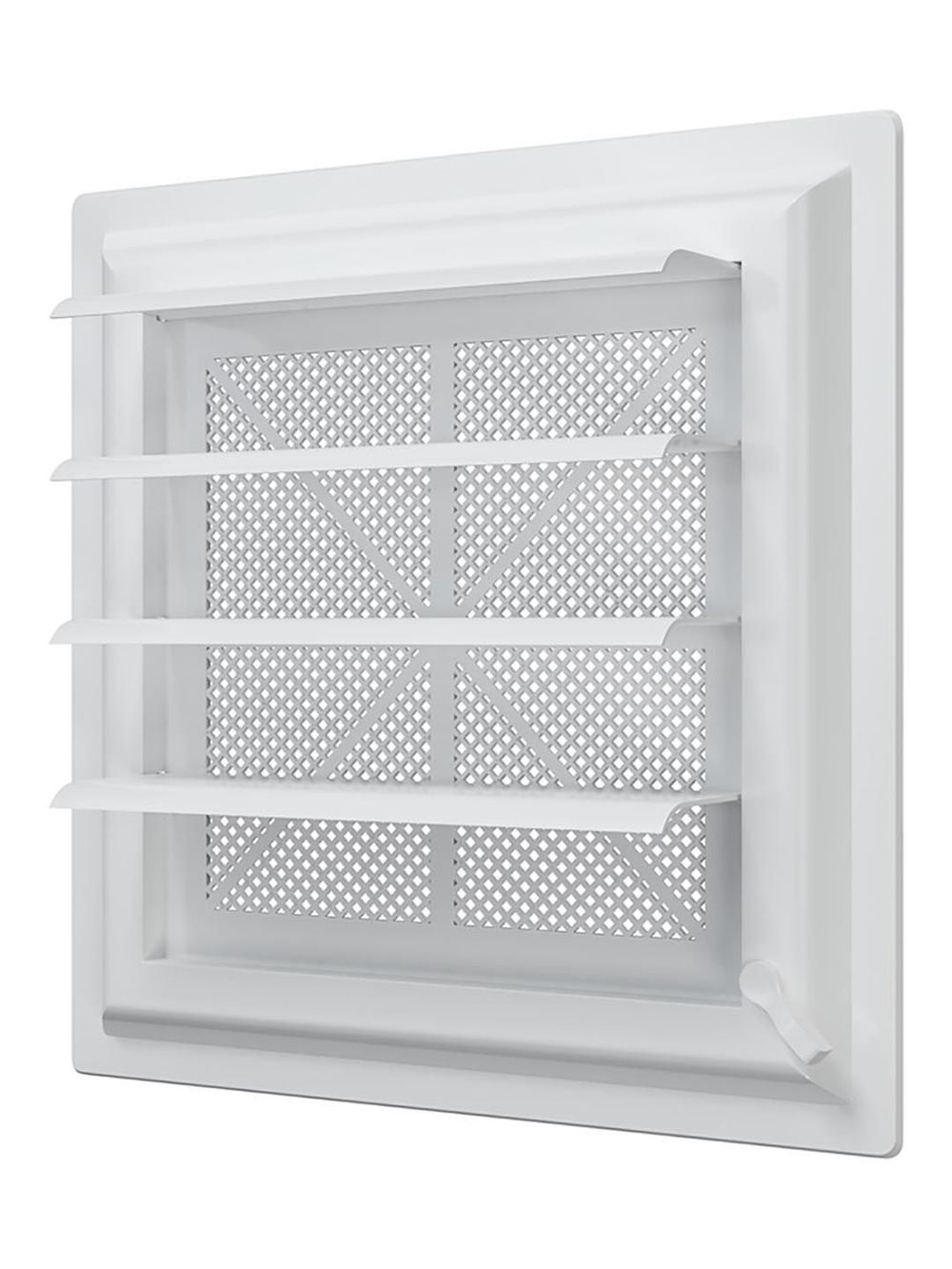 Решетка вентиляционная AIRVENT регулируемая жалюзи 281х281 пластик ERA