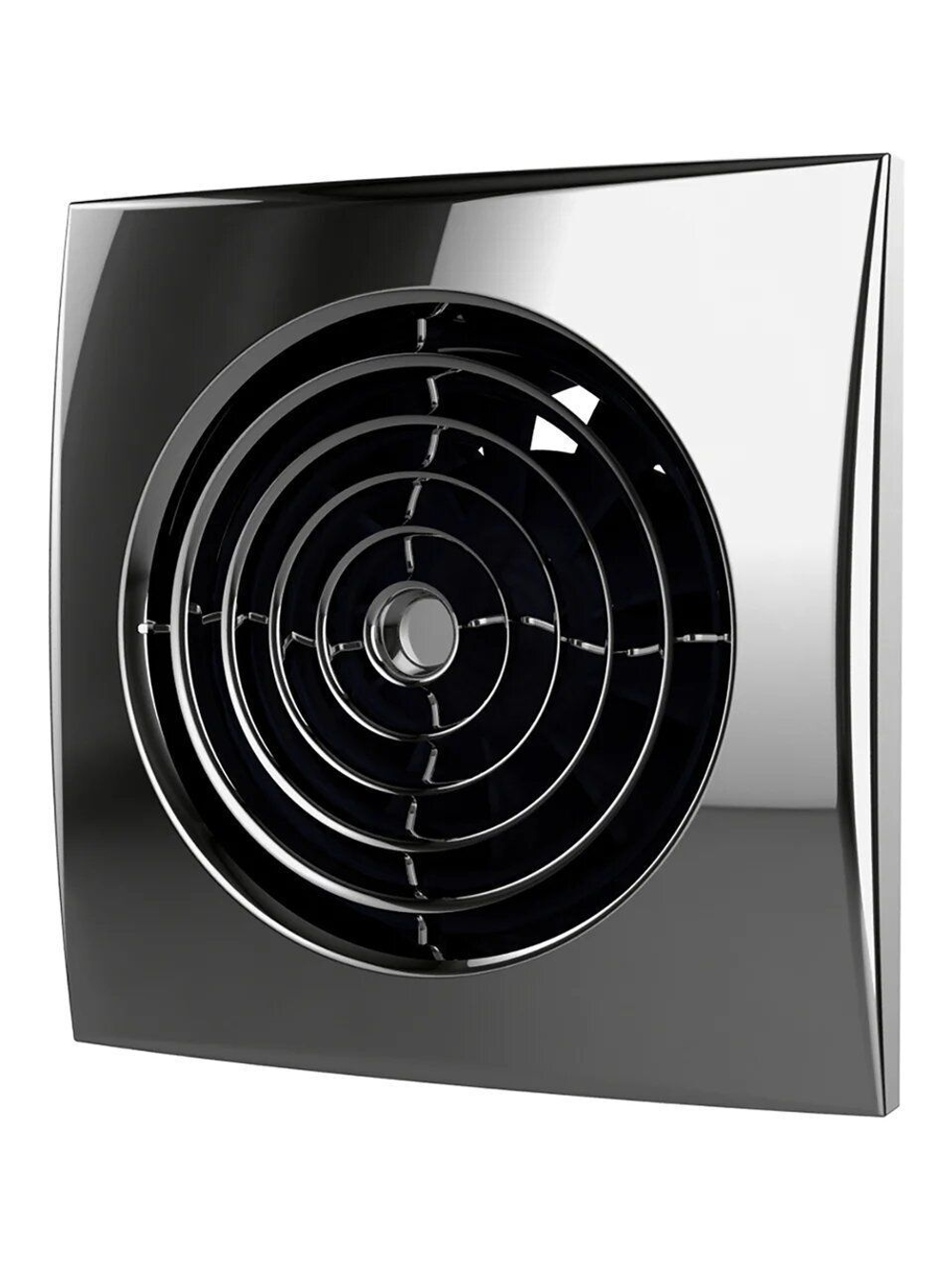 Вентилятор накладной AURA D100 обратный клапан Chrome DICITI
