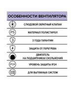 Вентилятор накладной OPTIMA D125 обр.клапан AURAMAX