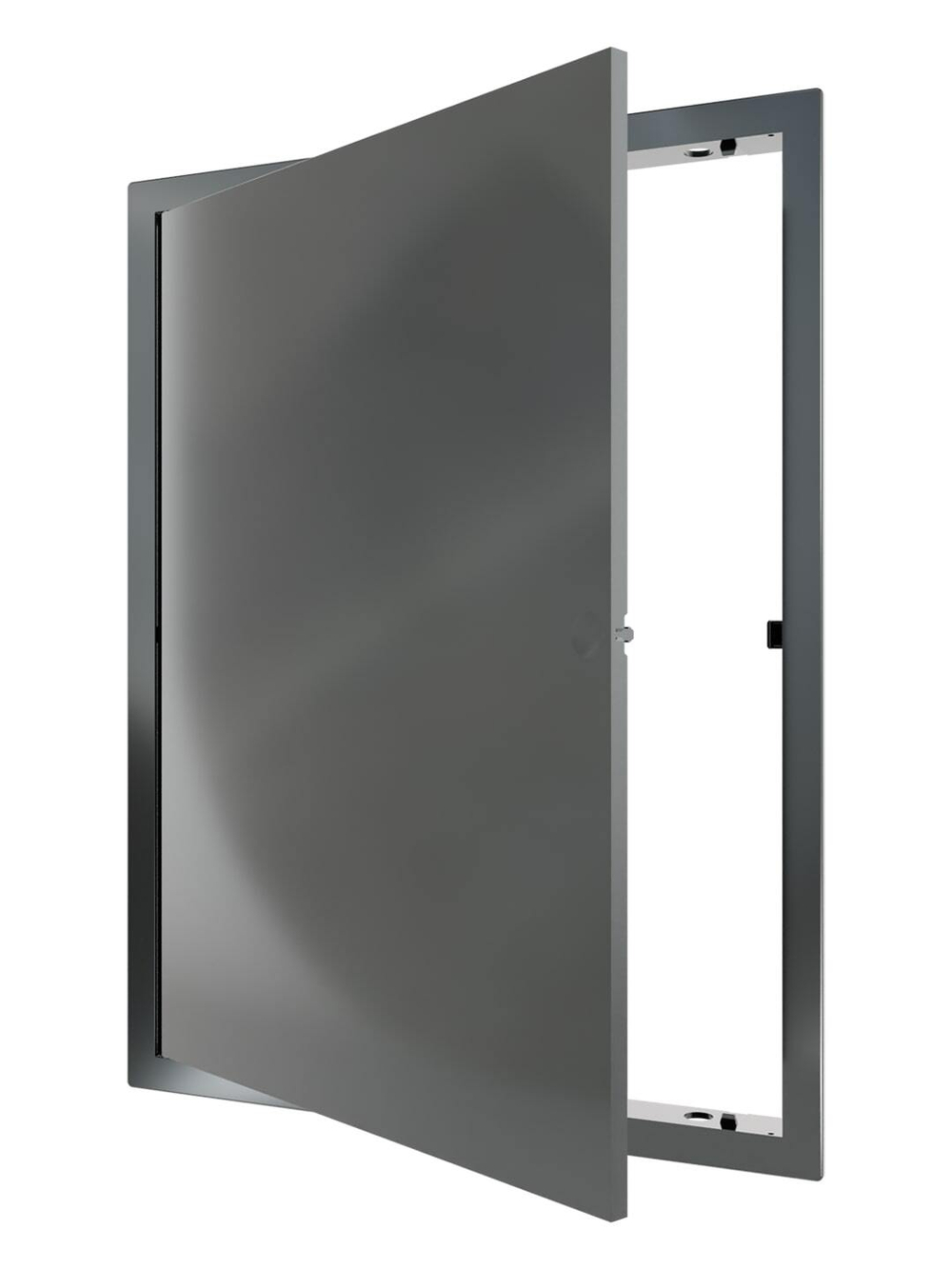 Люк ревизионный LN фланец 300х400 нажимной 327х427 пластик серый EVECS