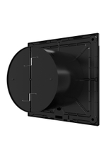 Вентилятор накладной SLIM D100 обр.клапан черный глянцевый DICITI