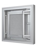 Люк ревизионный D Ceramo Comfort 300х300 скрыт.монтаж усил.петля алюминий EVECS