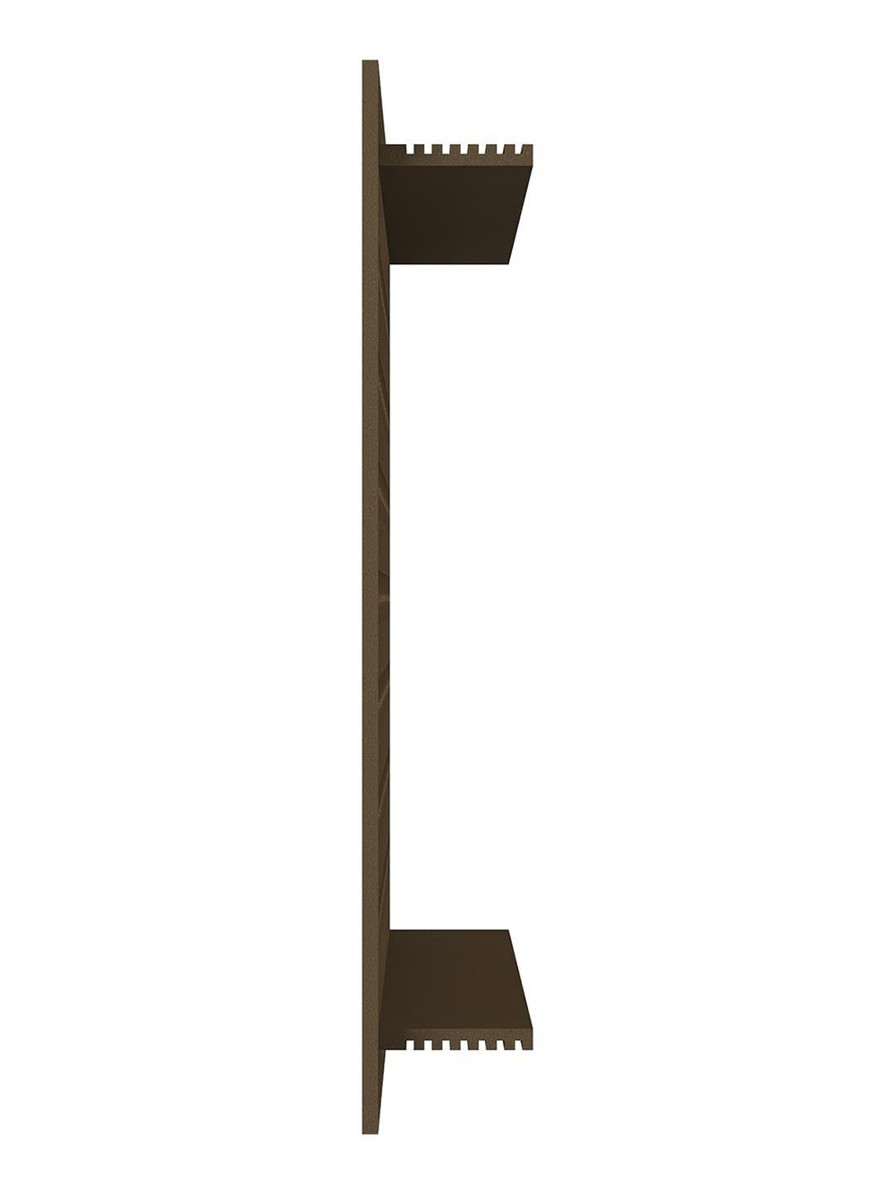 Решетка вентиляционная DP AL переточная 480х100 алюминий темно-бронзовый ERA