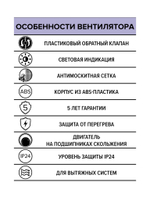 Вентилятор накладной ERA D100 обр.клапан ERA