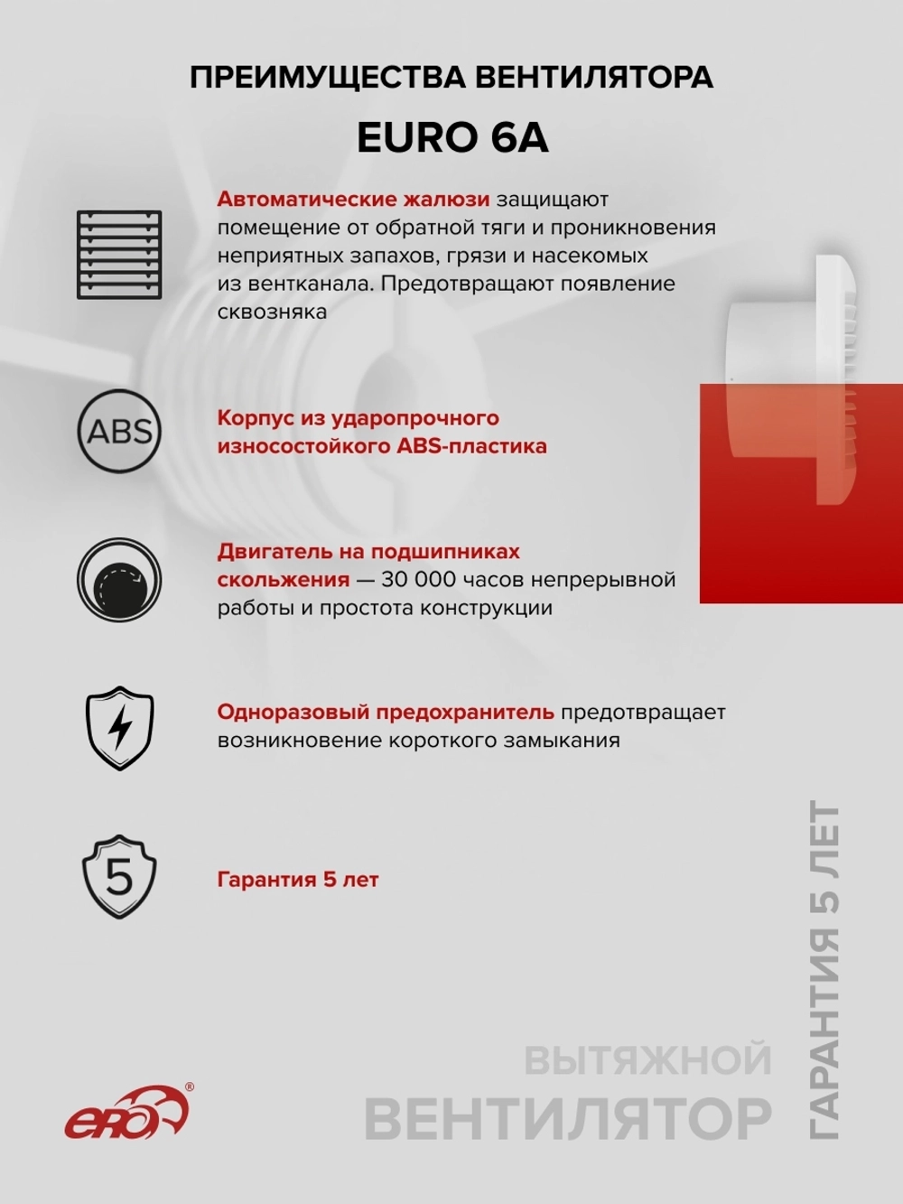 Вентилятор накладной EURO D150 авт.жалюзи ERA