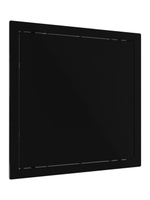Люк ревизионный LN фланец 200x200 нажимной 224х224 пластик черный EVECS