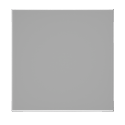 Панель AEON D100/125 179х179 стекло матовое Silver clear серебристое DICITI