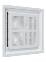 Решетка вентиляционная AIRVENT регулируемая жалюзи 281х281 пластик ERA