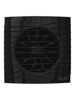 Вентилятор накладной SILENT D125 обр.клапан черный глянцевый DICITI