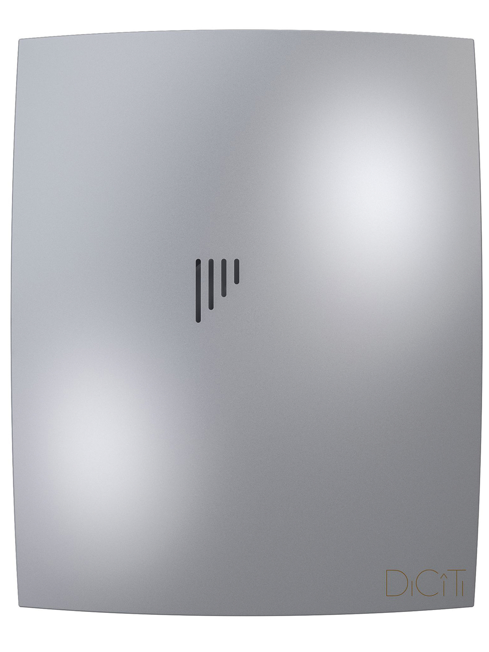 Вентилятор накладной BREEZE D125 обр.клапан серый металлик DICITI