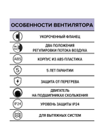 Вентилятор накладной DISC D125 ERA