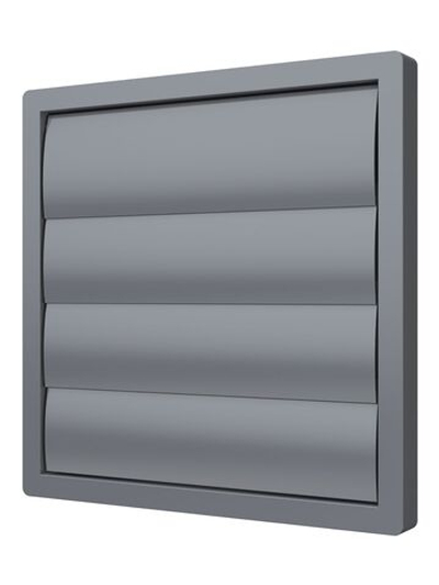 Выход стенной КФ фланец D400 жалюзи 456х456 ASA серый ERA