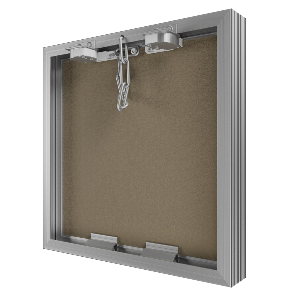 Люк ревизионный D Ceramo Base 600х600 скрыт.монтаж съемный алюминий EVECS