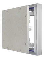 Люк ревизионный D Ceramo Optimum 300х300 скрыт.монтаж петля алюминий EVECS