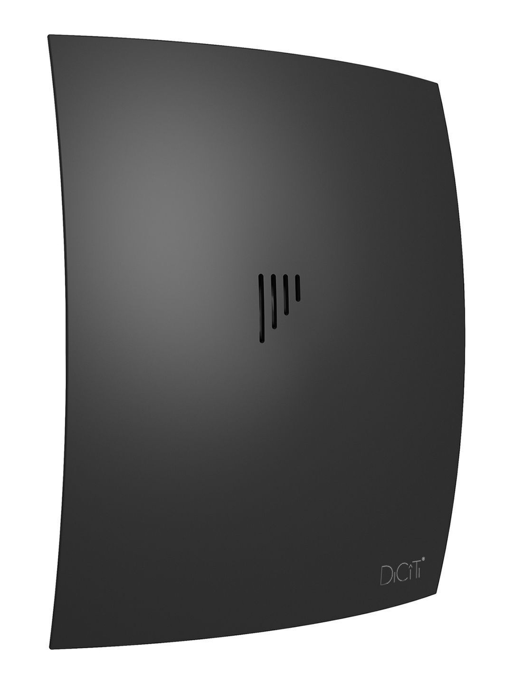 Вентилятор накладной BREEZE D100 обр.клапан черный матовый DICITI