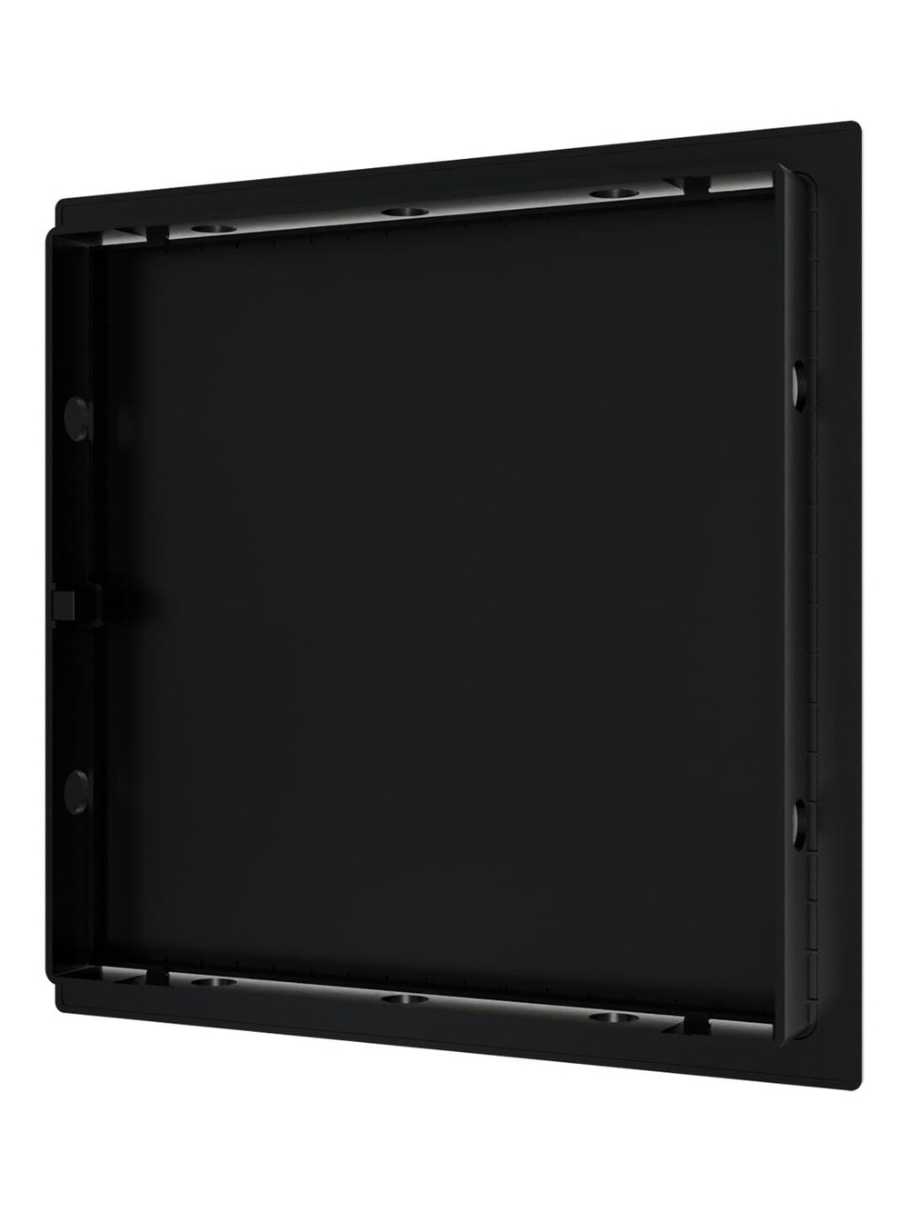Люк ревизионный LN фланец 200x200 нажимной 224х224 пластик черный EVECS