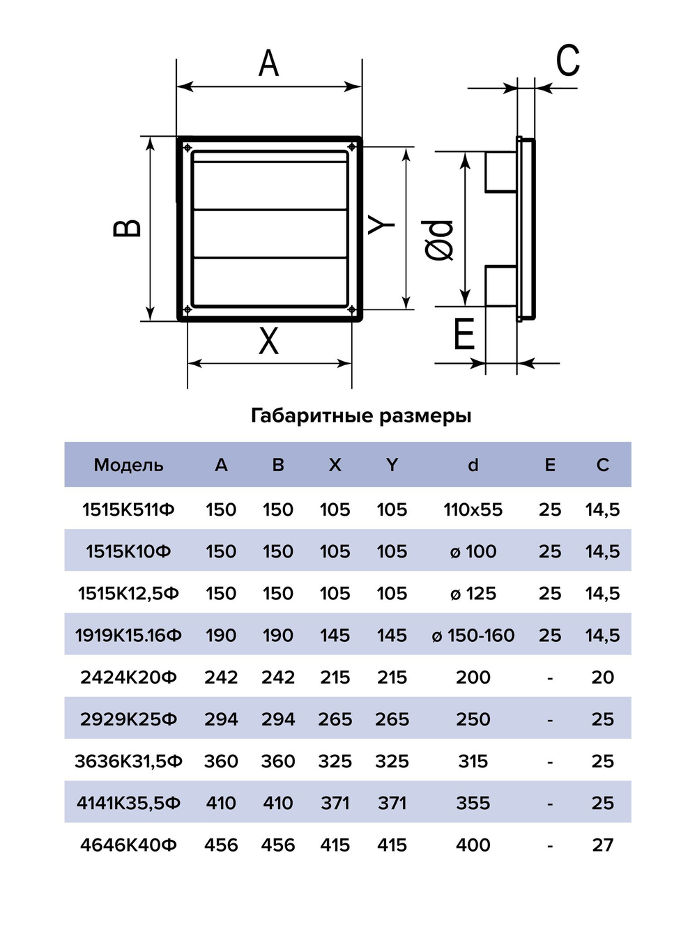 Выход стенной КФ фланец D100 жалюзи 150x150 ASA бежевый ERA