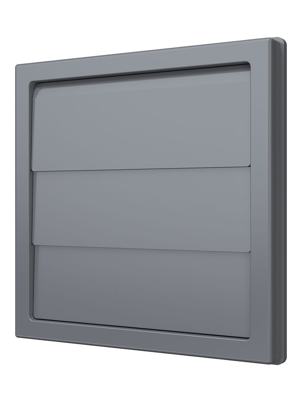 Выход стенной КФ фланец D125 жалюзи 150x150 ASA серый ERA