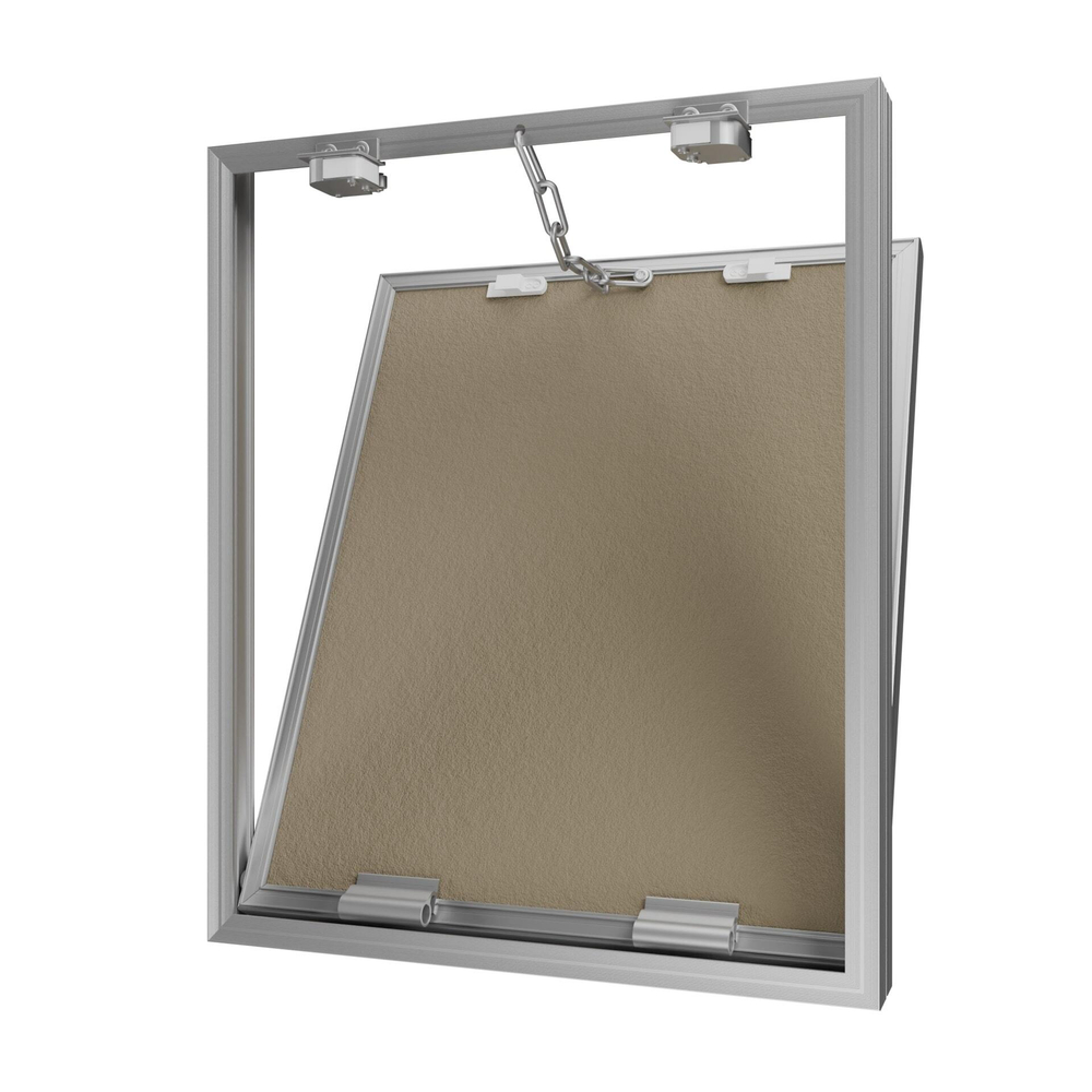 Люк ревизионный D Ceramo Base 500х600 скрыт.монтаж съемный алюминий EVECS