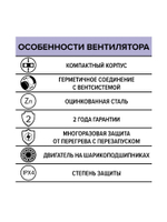 Вентилятор канальный STELS D100 центробежный ERA PRO