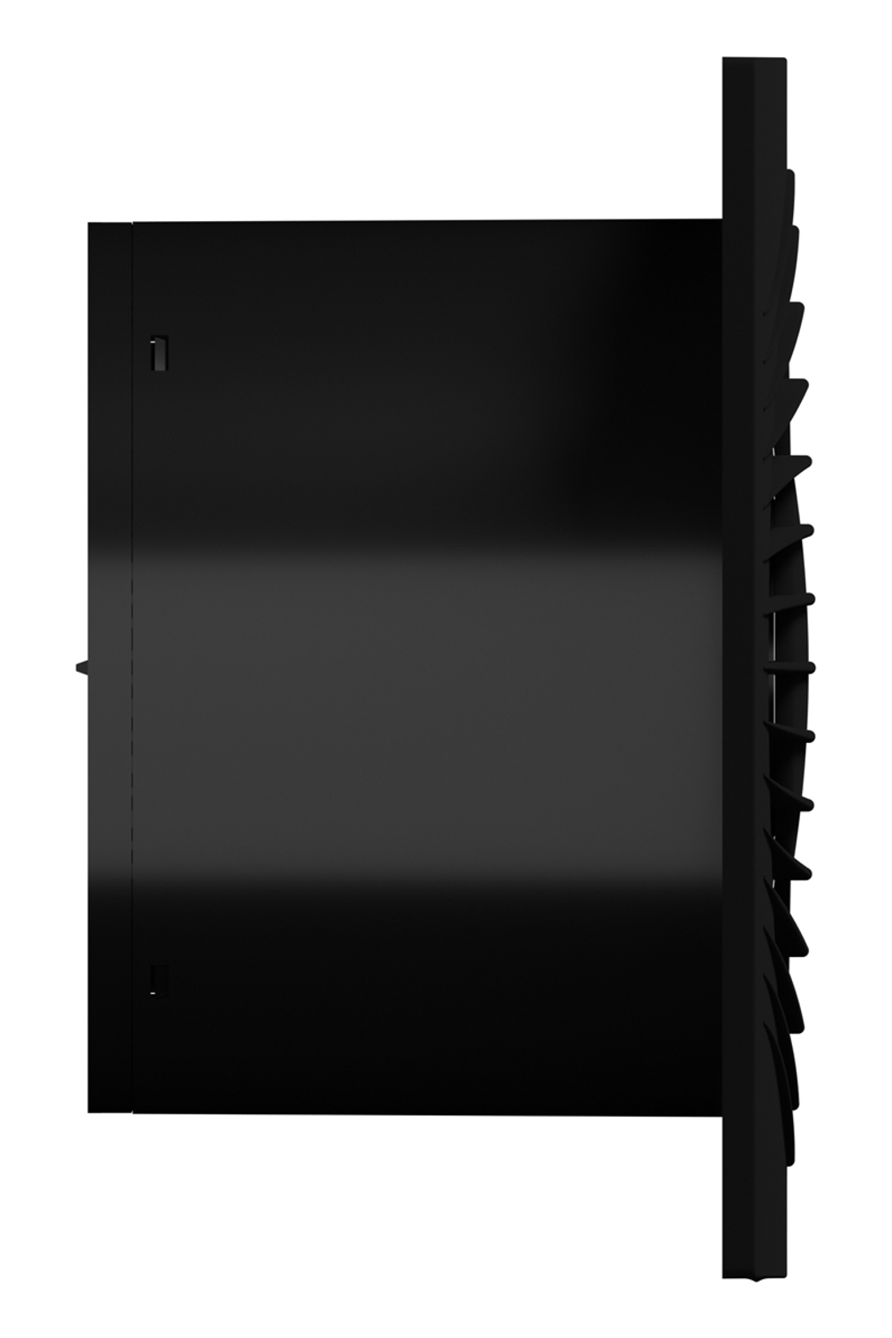 Вентилятор накладной SLIM D125 обр.клапан черный глянцевый DICITI