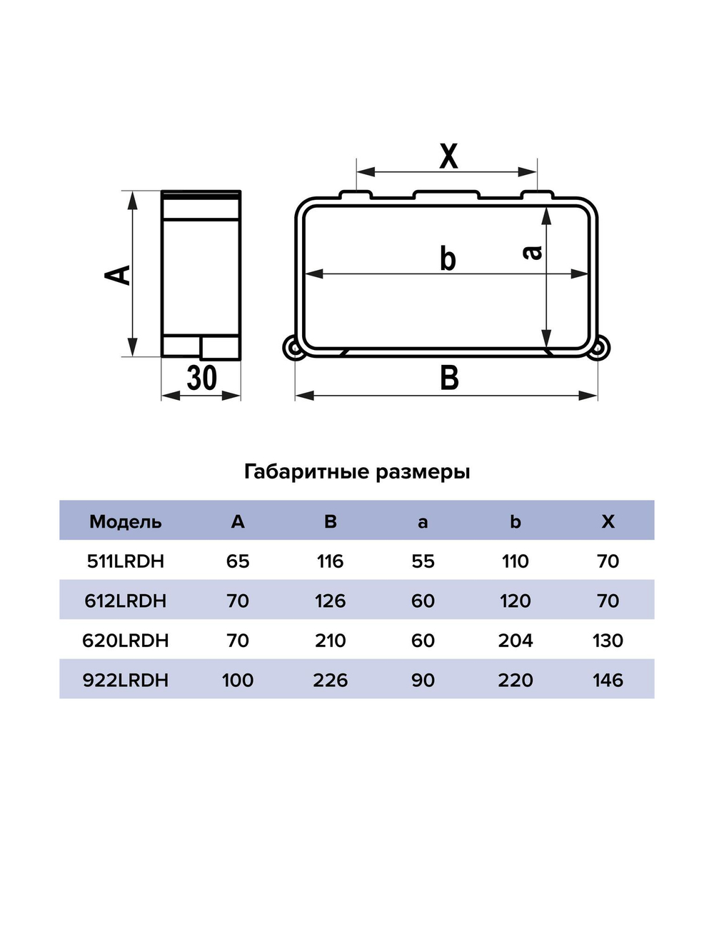 Держатель LRDH 60х204 пластик ERA