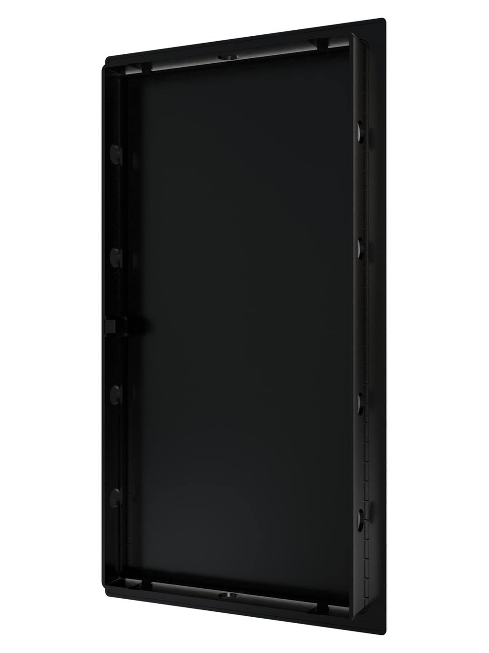 Люк ревизионный LN фланец 150х300 нажимной 172х322 пластик черный EVECS