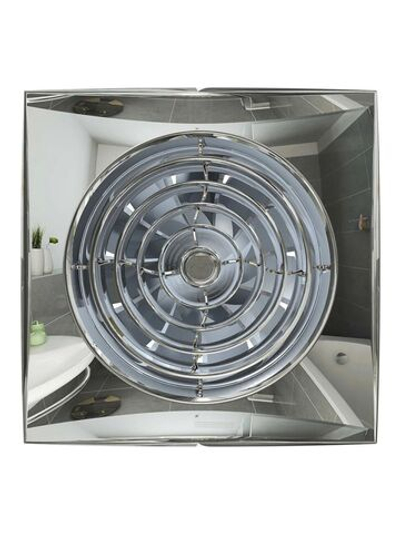 Вентилятор накладной AURA D100 обратный клапан Chrome DICITI