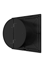 Вентилятор накладной SLIM D125 обр.клапан черный глянцевый DICITI