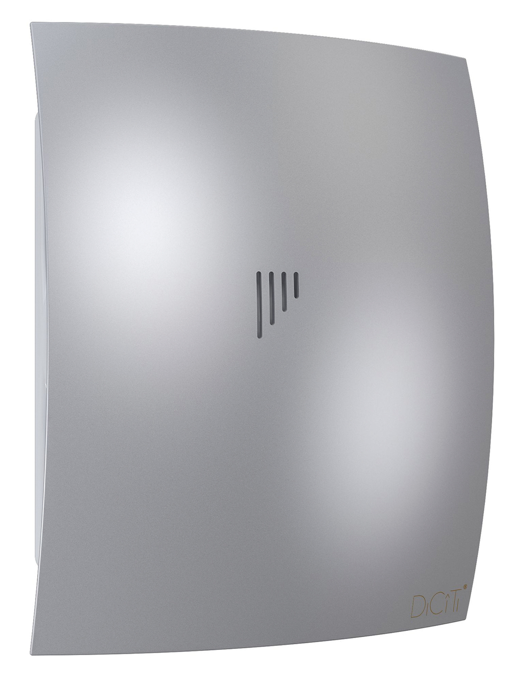 Вентилятор накладной BREEZE D125 обр.клапан серый металлик DICITI