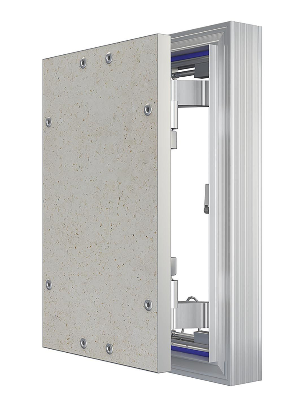 Люк ревизионный D Ceramo Optimum 200х300 скрыт.монтаж петля алюминий EVECS