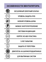 Вентилятор накладной AEON D100 обр.клапан DICITI