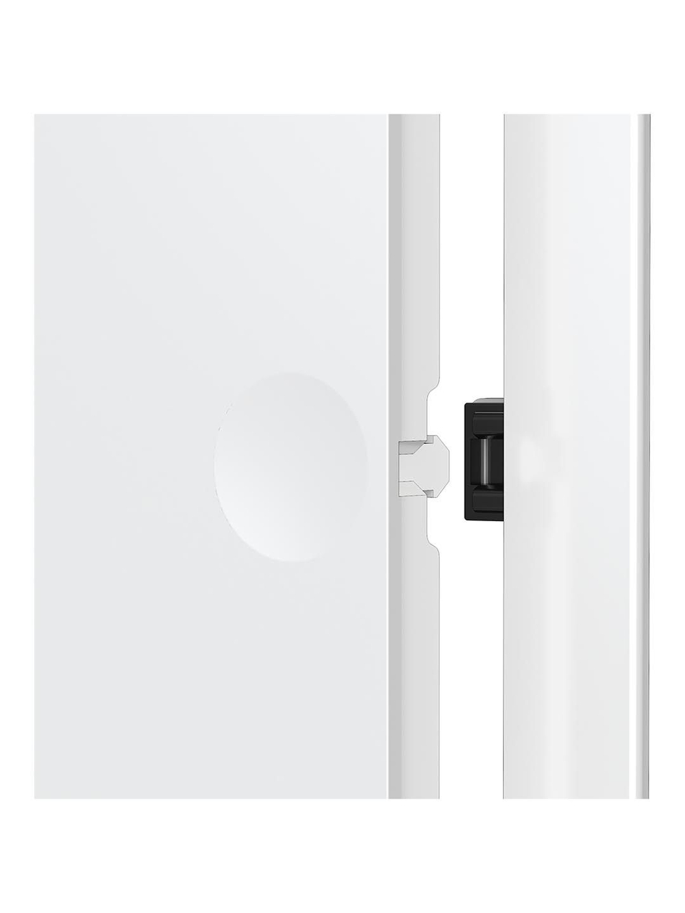 Люк ревизионный LN фланец 200x200 нажимной 224х224 пластик EVECS