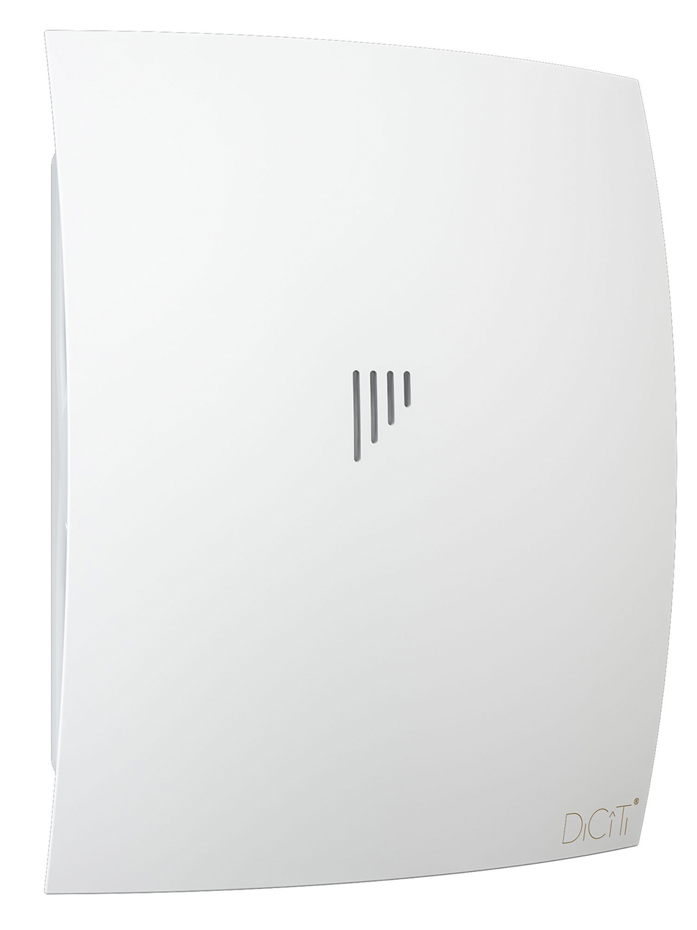 Вентилятор накладной BREEZE D125 обр.клапан белый матовый DICITI