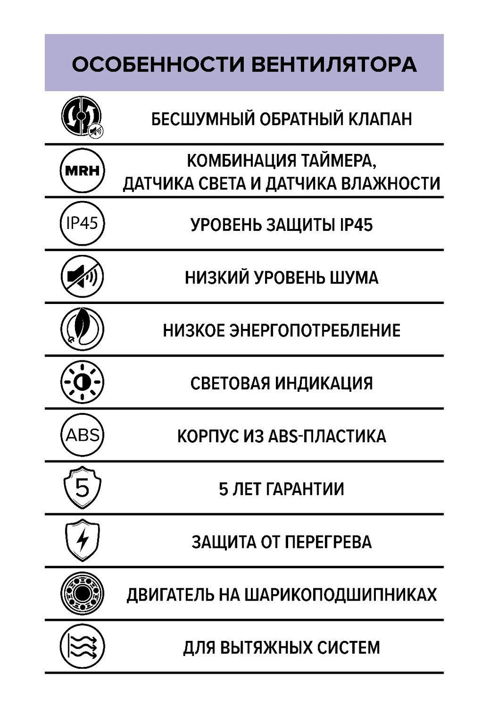 Вентилятор накладной AEON D100 обр.клапан MRH DICITI