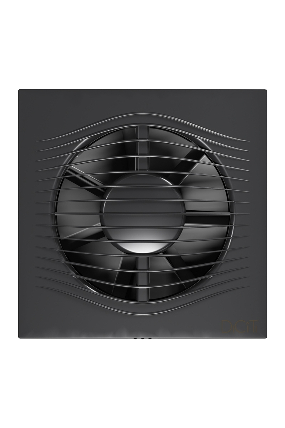 Вентилятор накладной SLIM D125 обр.клапан темно-серый металлик DICITI