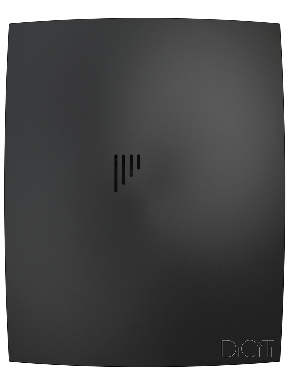 Вентилятор накладной BREEZE D125 обр.клапан черный матовый DICITI
