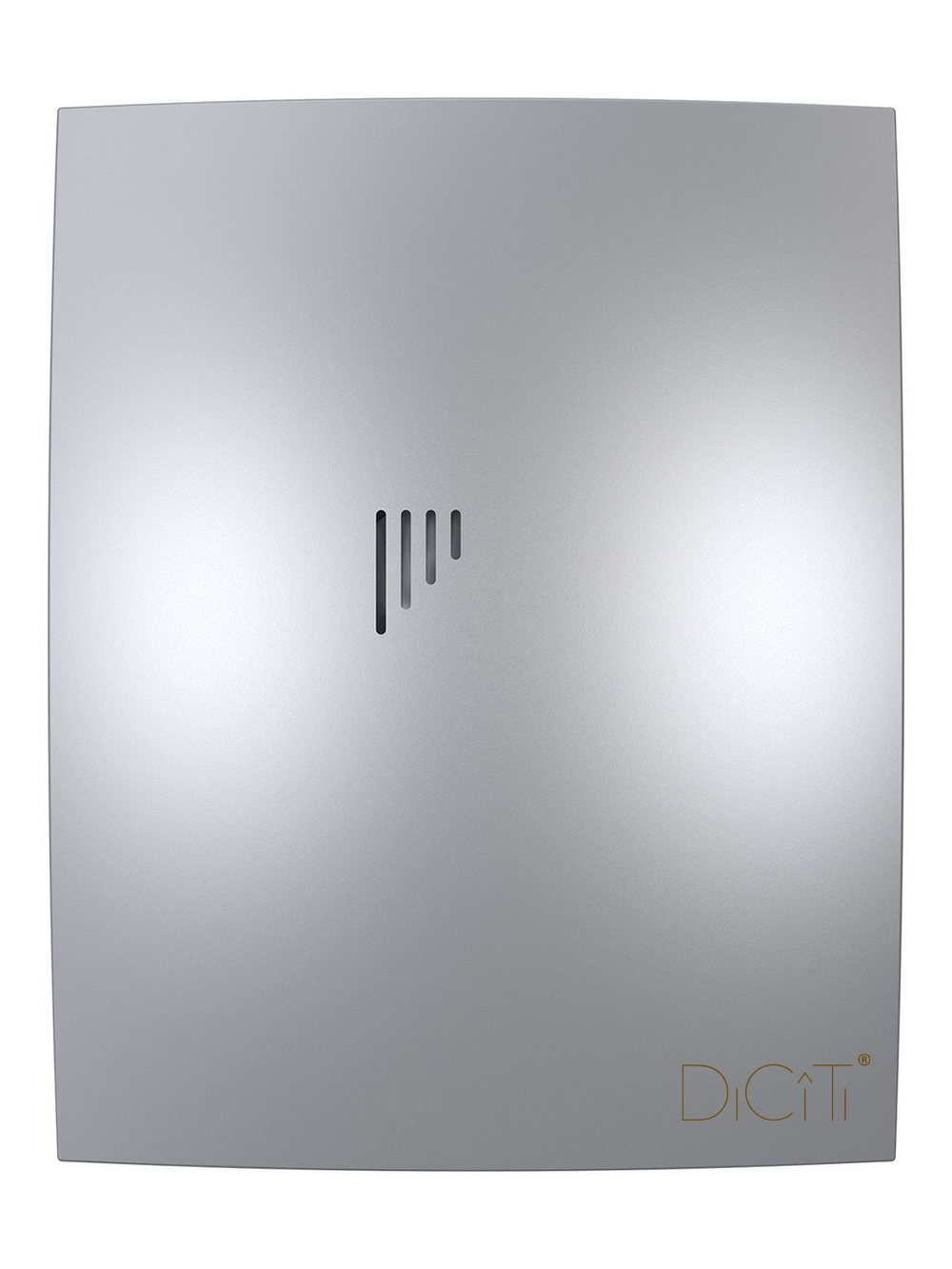 Вентилятор накладной BREEZE D100 обр.клапан серый металлик DICITI