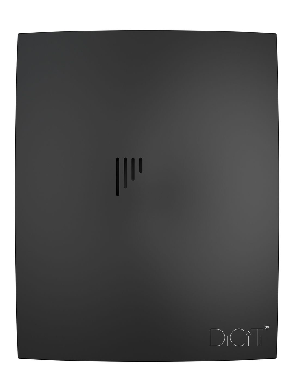 Вентилятор накладной BREEZE D100 обр.клапан черный матовый DICITI