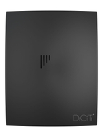 Вентилятор накладной BREEZE D100 обр.клапан черный матовый DICITI