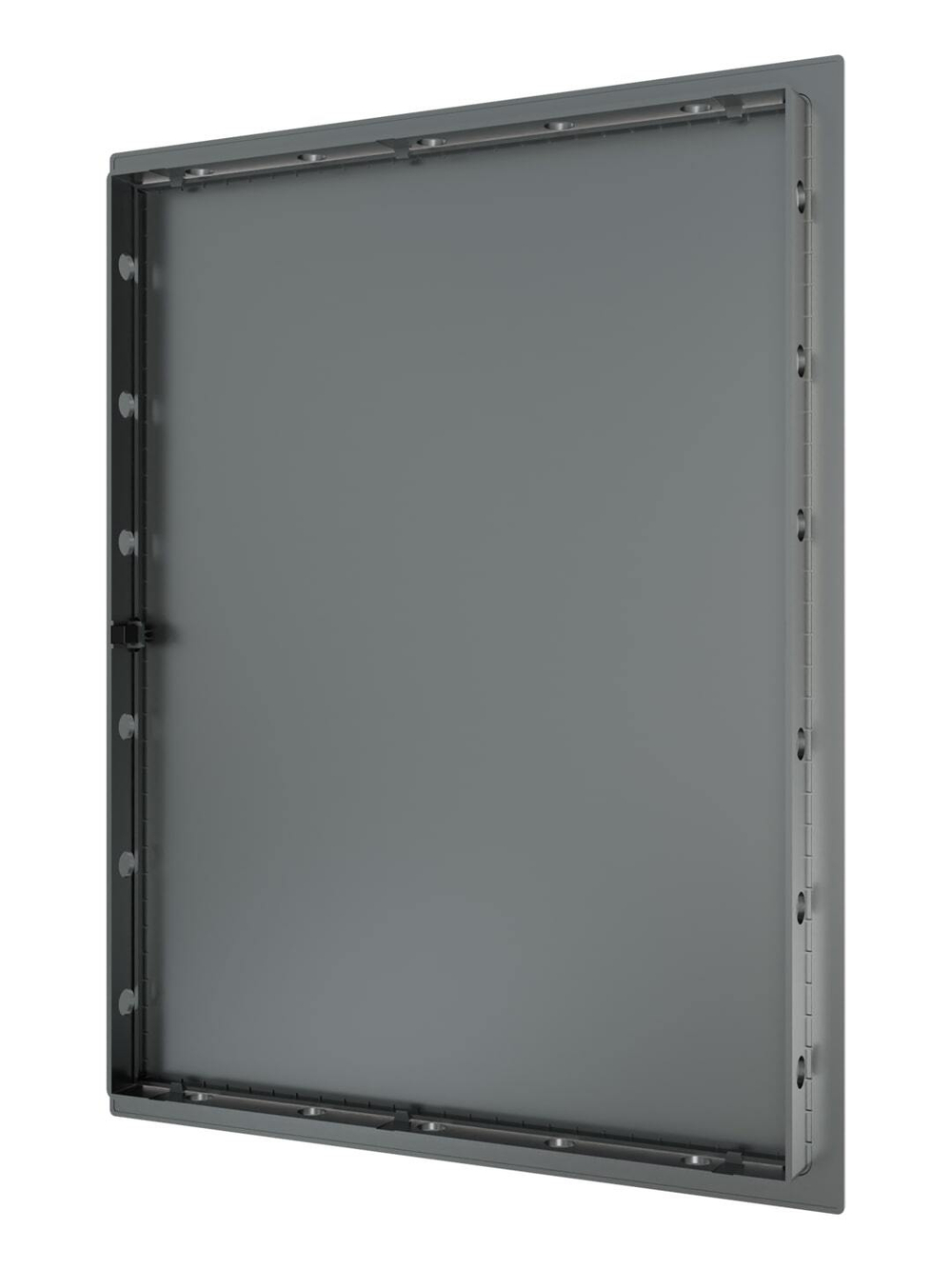 Люк ревизионный LN фланец 300х400 нажимной 327х427 пластик серый EVECS