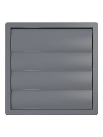 Выход стенной КФ фланец D355 жалюзи 410x410 ASA серый ERA