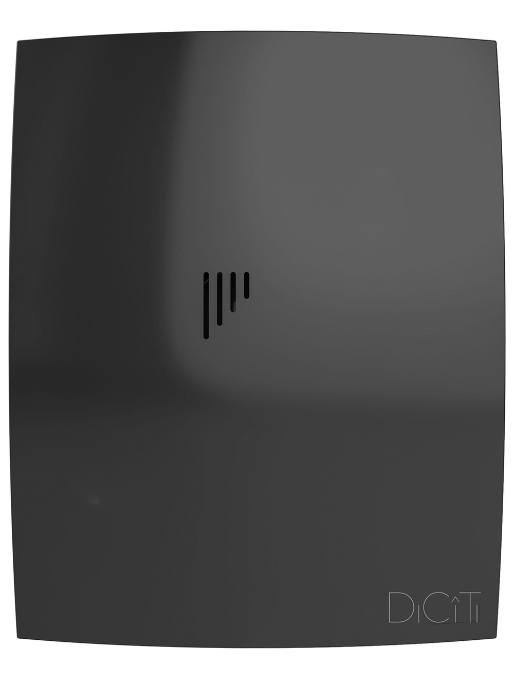 Вентилятор накладной BREEZE D125 обр.клапан черный глянцевый DICITI