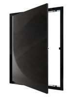 Люк ревизионный LN фланец 300х400 нажимной 327х427 пластик черный EVECS
