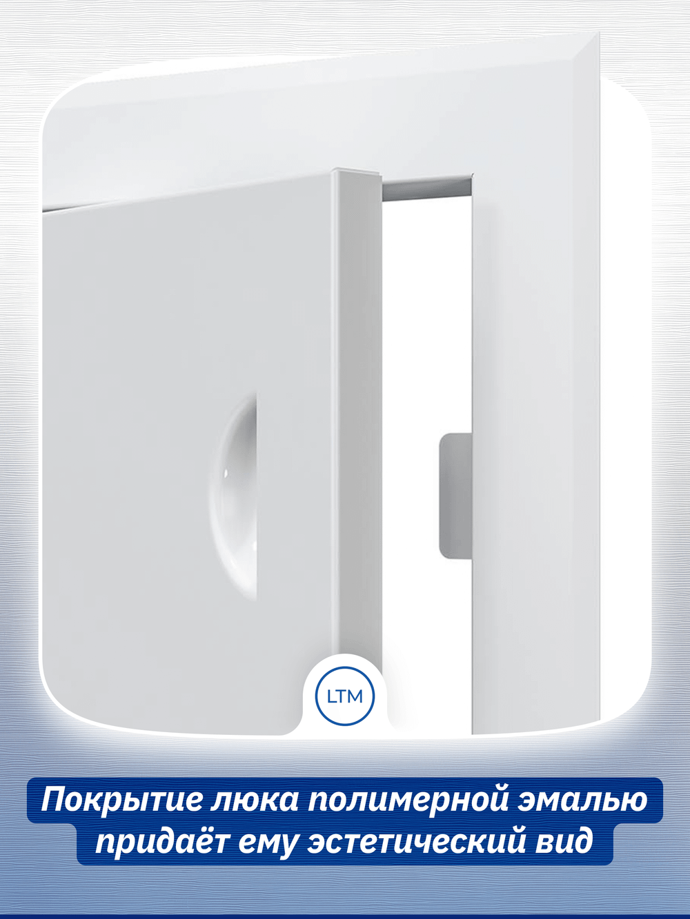 Люк ревизионный ЛТМ фланец 250х400 ручка магнит 310х460 окраш.сталь EVECS