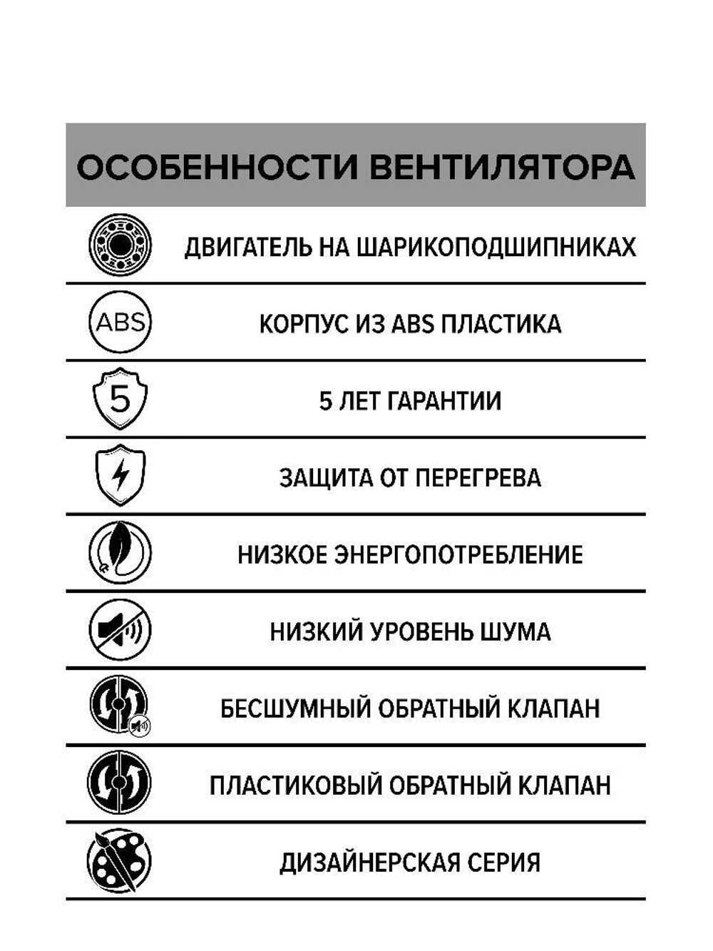 Вентилятор накладной BREEZE D125 обр.клапан айвори DICITI
