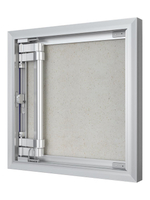 Люк ревизионный D Ceramo Optimum 400х400 скрыт.монтаж петля алюминий EVECS