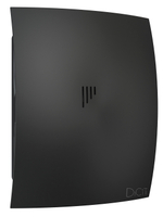 Вентилятор накладной BREEZE D125 обр.клапан черный матовый DICITI