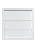 Выход стенной КФ фланец D100 жалюзи 150x150 ASA ERA